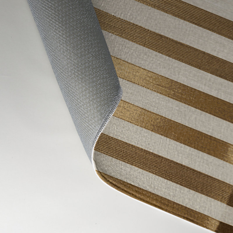 HorizontalStripes Beige Indoor and Outdoor Area Rug, Rectangle 3' x 5'