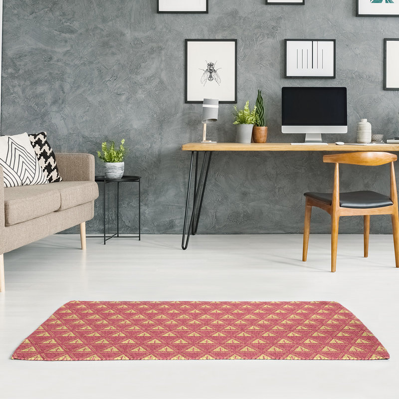 Chenille Geometric Indoor Rug, Rectangle 5' x 7'