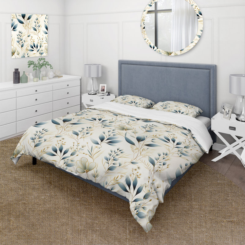 Ensemble de housse de couette Coastal Elegance II, Housse de couette pour grand lit et 2 taies décor