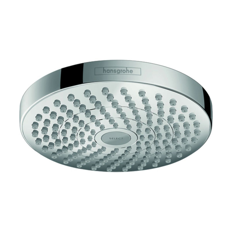 Pomme de douche Croma Select S, Nickel poli, 2,5 gallons par minute