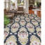 Tapis noir et doré de haute qualité noué à la main