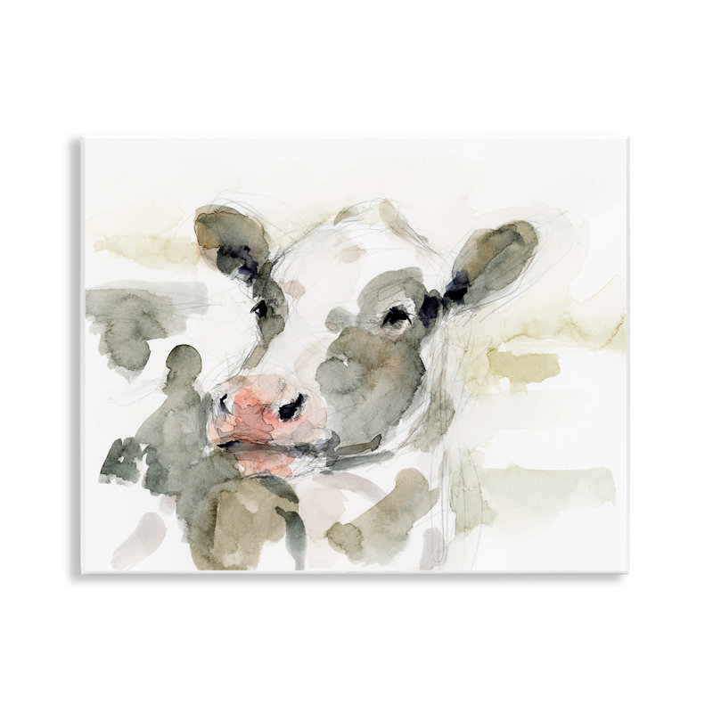 «Soft Painterly Cow», art mural par Victoria Barnes