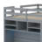 Full Size Loft Bed With Built-In Wardrobe, Drawers & Shelves,Smart LED Lighting-803279915