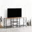 TV Stand For 55 Inch TV With 3-Tier Open Shelves, Entertainment Center Media Console With Sturdy Metal Frame And Rustic Design For Living Room And Bedroom