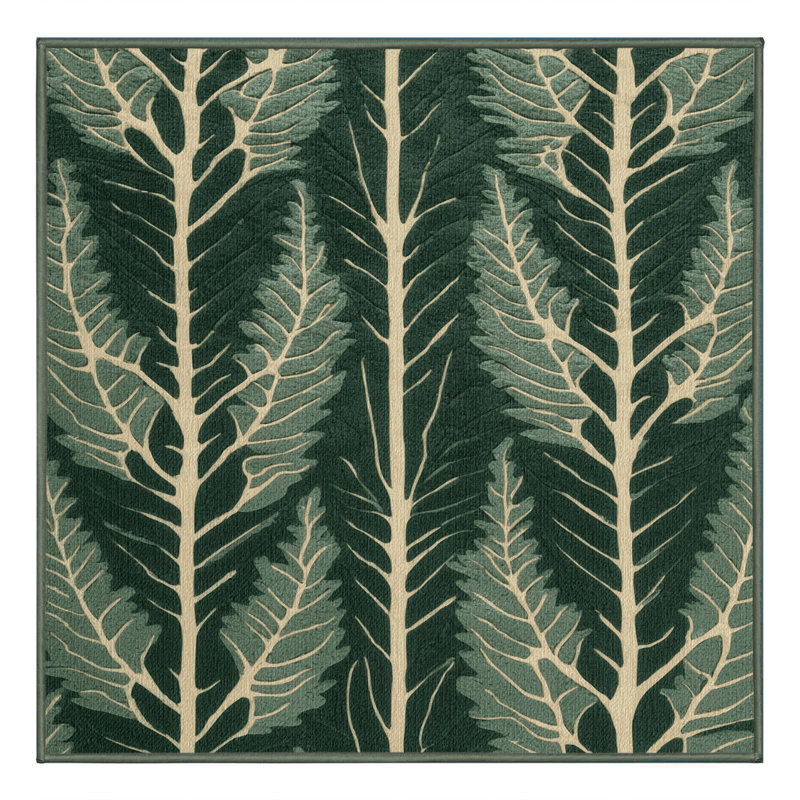  Tapis lavable de légumes chou de mer, Carré 5 pi