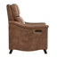 Fauteuil inclinable électrique pivotant en cuir véritable Porter-2121998327