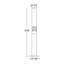 LED Outdoor Pathway Light GL 60 S, 360° Motion Sensor, 3000 K, 781 lm, Stainless Steel