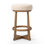 STARIA Swivel Upholstered Stool with Solid Wood Frame