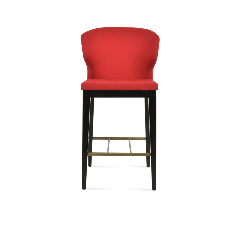 Tabouret de bar et de comptoir Amed, Rouge, Tabouret de bar (siège d'une hauteur de 29 po)