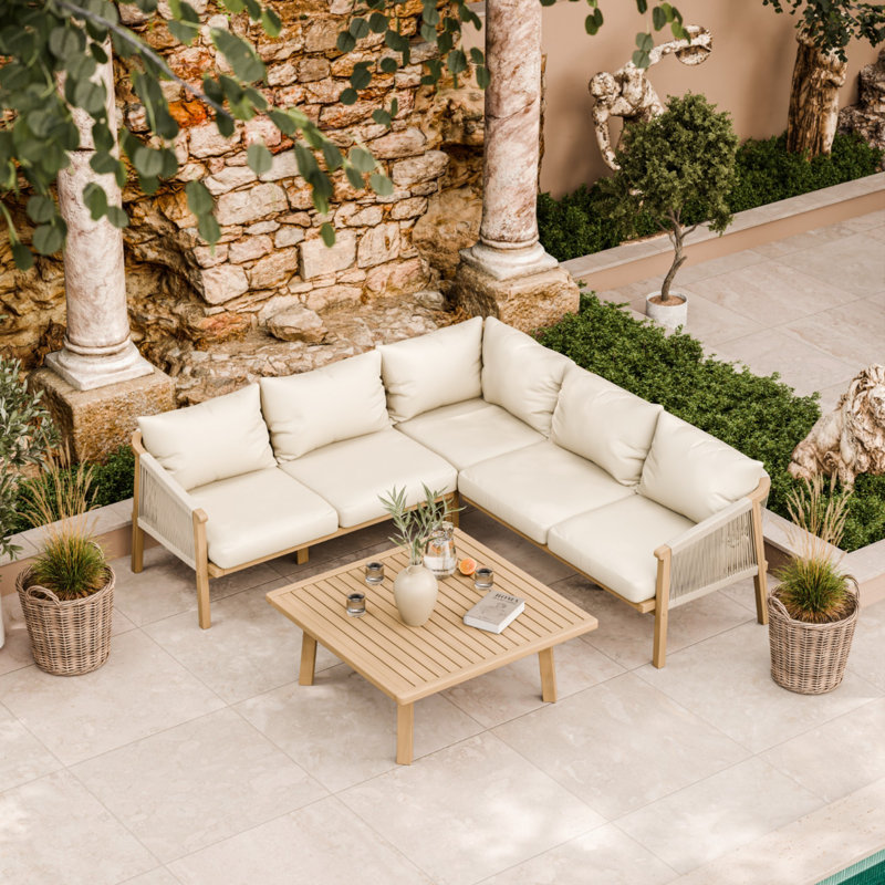 Roma L Corner Rope Sofa Seating Groups Set