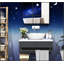 Armoire de salle de bain à miroir avec structure en acier, organisateur de rangement mural pour articles de toilette et articles essentiels