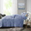 Ensembles de literie en velours bleu, ensemble d'édredon simple en polyester TG, chambre à coucher moderne