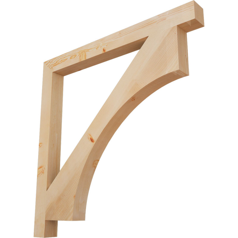 Support Westlake Block, Cèdre rouge de l'Ouest (lisse), H 46 po x l 3,5 po x P 46 po
