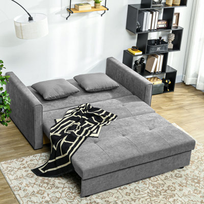 Mikiyas 2 Seater Polyester Sofa Bed