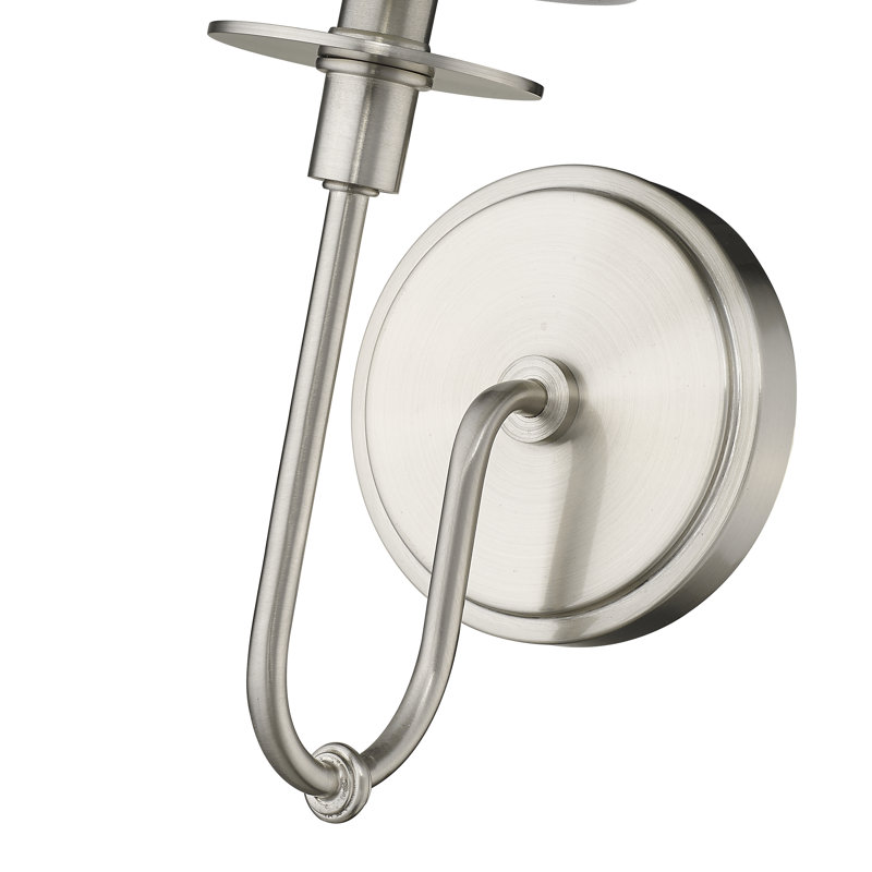 Applique murale à bras 1 lumière Audry, Nickel brossé