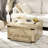 Antwinette Coffee Table, Square Centre Table With Flip-Top Lids, Hidden Storage Compartment And Wooden Legs-1917306068-1917306075