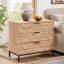 Table de chevet 3 tiroirs, grande table de chevet en bois 31 po-201879013