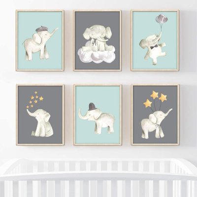Cycle Animals 6 - Piece Paper Print