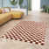 Romea Chequered Area Rug