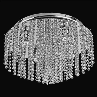 Plafonnier encastré à niveaux 5 lumières 17,5 po lustre Whittington