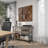 Wood Slatted Wood Design Geometric Brown Wall Decor Set
