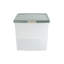 Wham Clip 62L Rectangular Plastic Storage Boxes with Secure Clip Lock Lids. L:59.5 x W:39.5 x H:33.5cm Clear/Stone/Slate Grey-1629064580