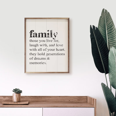 Family Those You Live For White