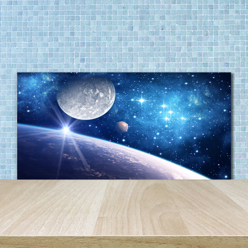 50cm W x 100cm L Glass Peel and Stick Panel