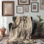 Blossoms In Book Pages - 1 Piece Premium Sherpa Bl Throw Blanket-62952650