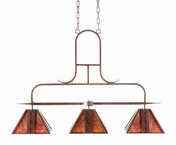 Hanford 3 - Light Pendant, Tea Stained, Pompeii Gold Premium