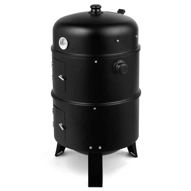 Barbecue au charbon de bois 48 cm noir