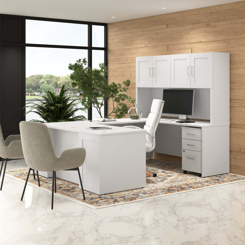 White Thermally Fused Laminate 42W Desk Return