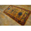 Tapis art déco rectangulaire jaune et doré en laine des années 1920