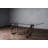 Tavarious Glass Top Metal Base Dining Table
