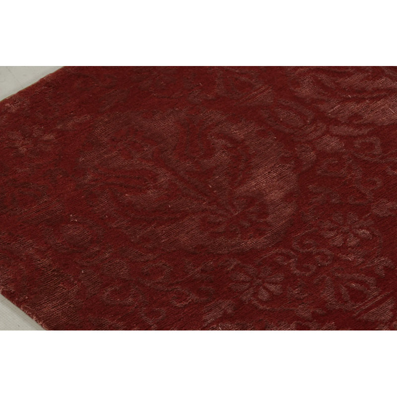 Rug & Kilim’S European Rug In Red And Pink With Floral Patterns “Medici”