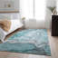 Tapis bleu sarcelle lavable à la machine de qualité supérieure 10 pi x 14 pi Cerrito AMF512-103831233