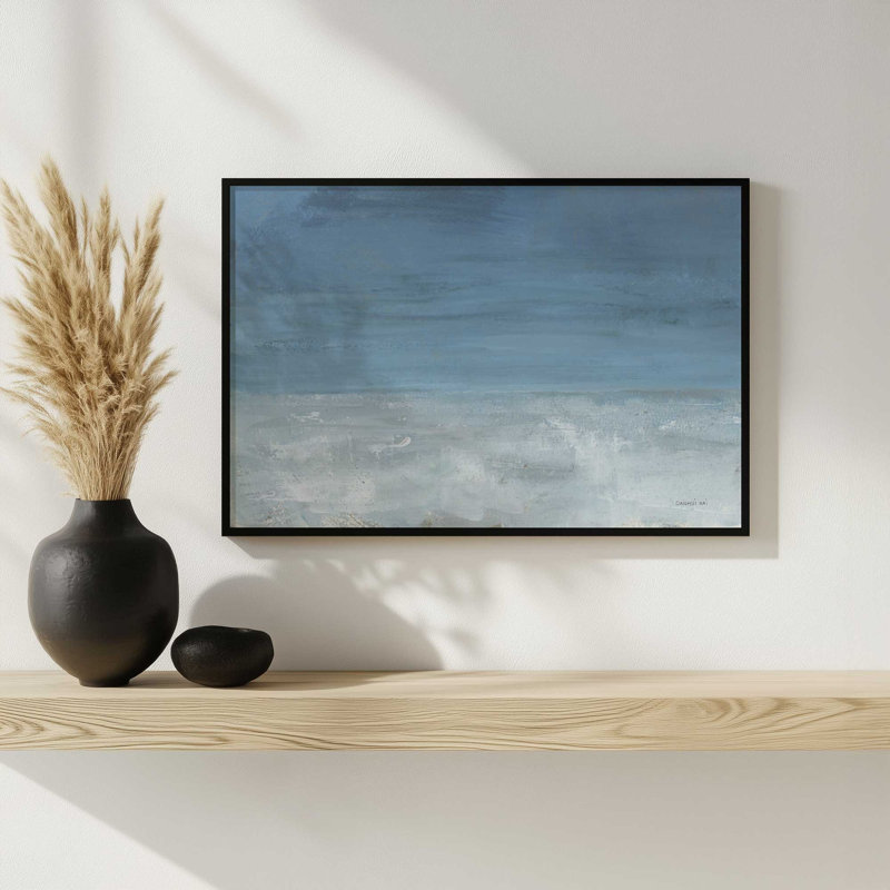 «Coastal Mood» par Danhui Nai, reproduction d'art, H 25,5 po x l 37,5 po, Noir, Impression encadrée
