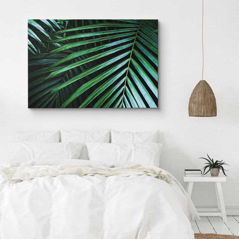 «Jungle Palm Leaves Nature Wilderness Gros plan» sur, H 16 po x l 24 po