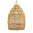 Perio Brown Rattan Pendant Light – Medium Polished Rattan Pendant Lighting Fixture for Living Room, Dining Room, Kitchen & Bedroom in Modern, Scandinavian, Boho & Contemporary Style