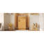 Ensemble de meuble-lavabo sur pied 20 po avec lavabo en céramique, ensemble de meuble-lavabo simple autoportant avec porte à fermeture douce, tablette réglable, style maison de campagne, bois naturel.