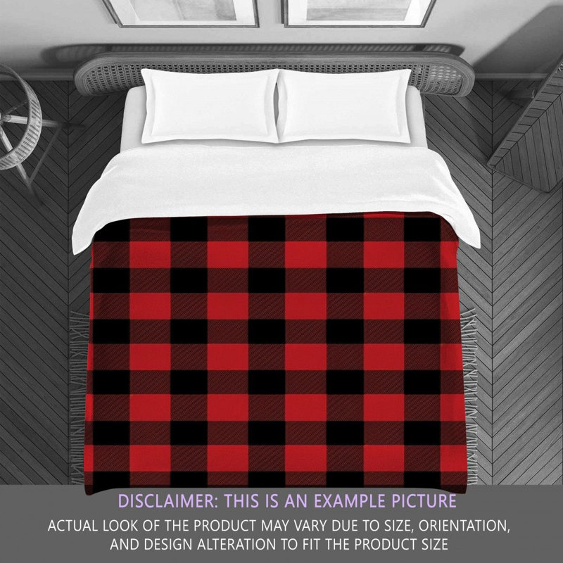 Polyester Gingham Comforter, Queen Comforter