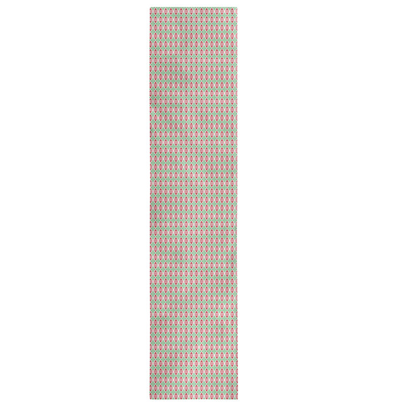 Festive Hol Festive Diamonds Table Runner, 72" L x 16" W, Brown/Gray/Green, Cotton blend