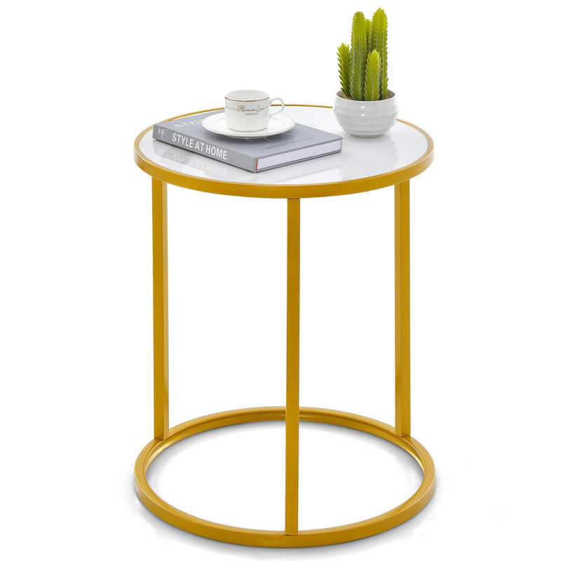 Table de bout Xaviour, H 19,5 po x l 16 po x P 16 po
