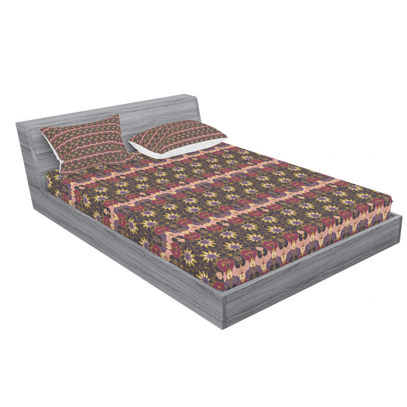 Ensemble de draps floral à fleurs persane bohémien