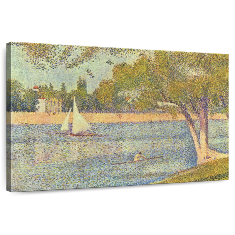 Alvord la seine à La Grande Jatte, H 30 po x l 45 po