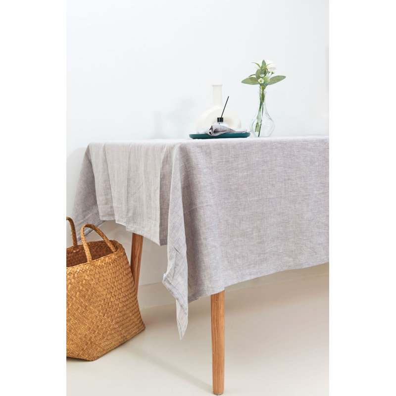 Evlyn Tablecloth, 235cm W x 235cm L, Stone Grey