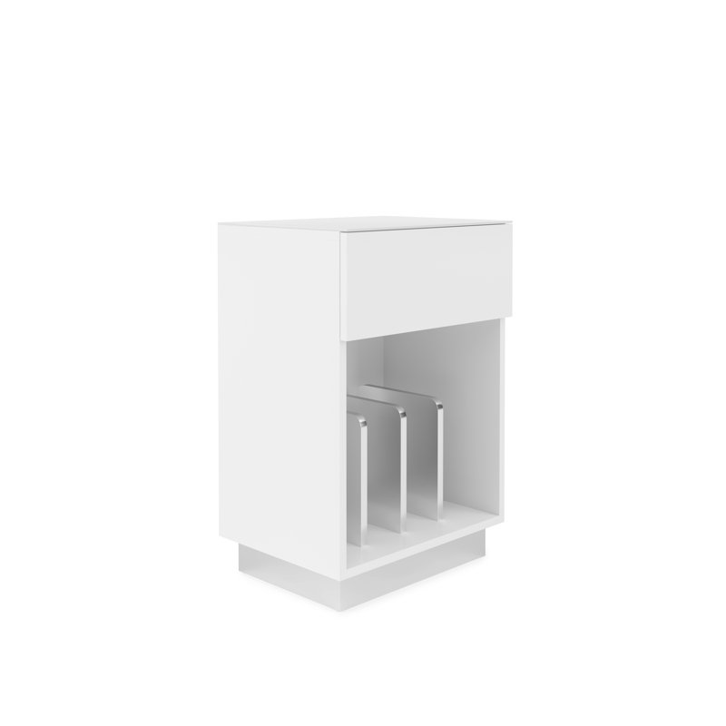 76.2cm H Media Cabinet, White