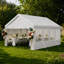 Grand gazebo de 26 pieds (structure incluse), tente de réception à structure métallique blanche-137100349