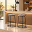 Tabouret de comptoir à dossier bas Kynsley-2142562161