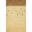 Tapis luxueux en laine de style Gabbeh 4 x 6 dans des tons neutres pour un décor moderne